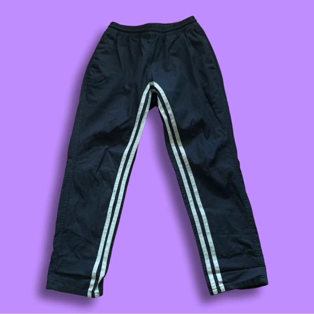 Publish Brand black pants w/grey stripes size S